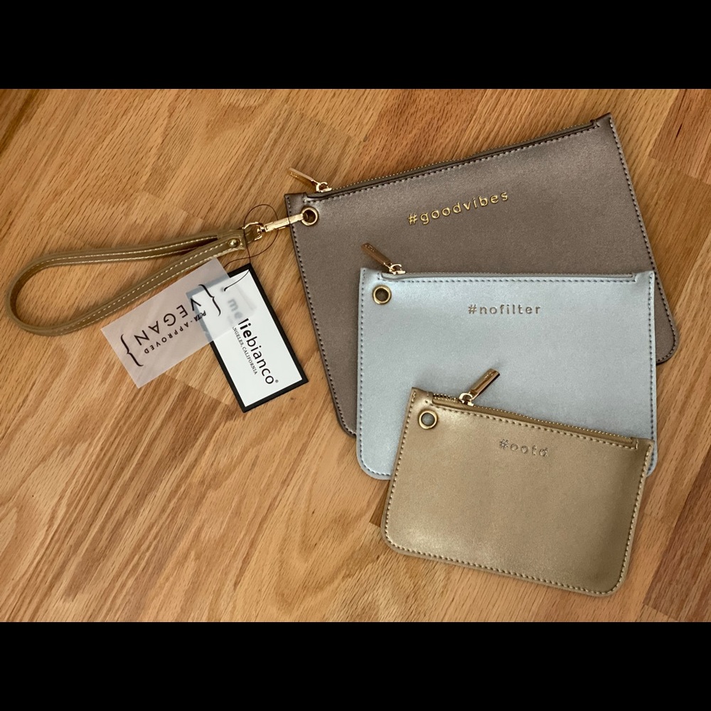 Metallic Wristlet Set of 3